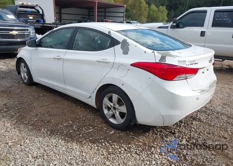 2013 Hyundai Elantra Gls from USA, damaged, VIN 5NPDH4AE7DH243356